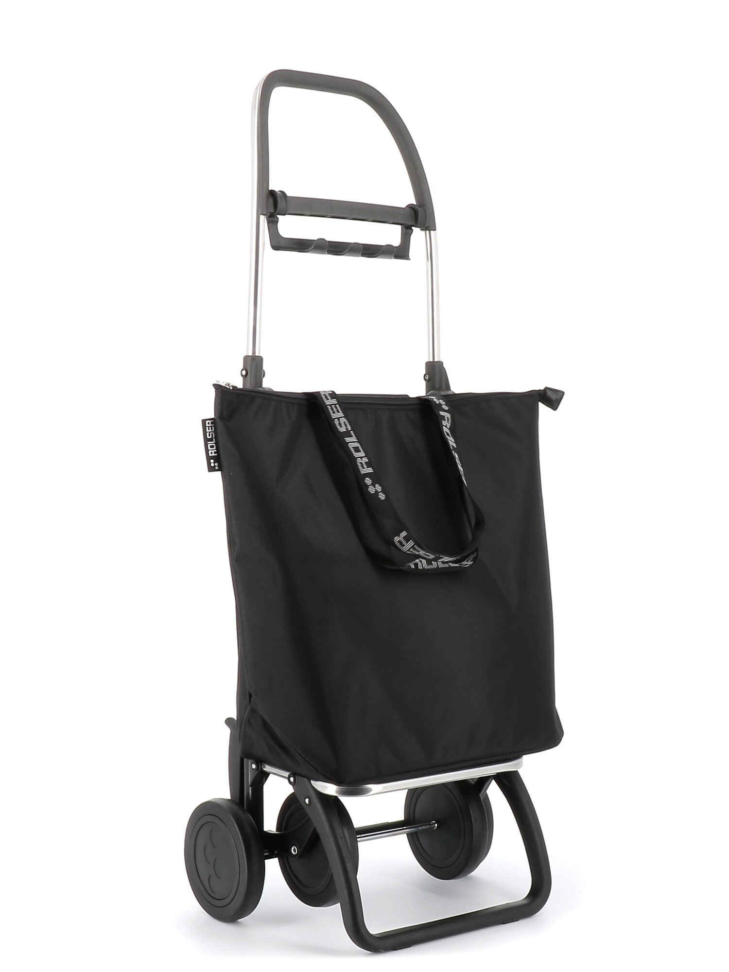 Carro de la compra Mini Bag Plus MF 4 Ruedas Plegable Rolser - Negro Negro-3