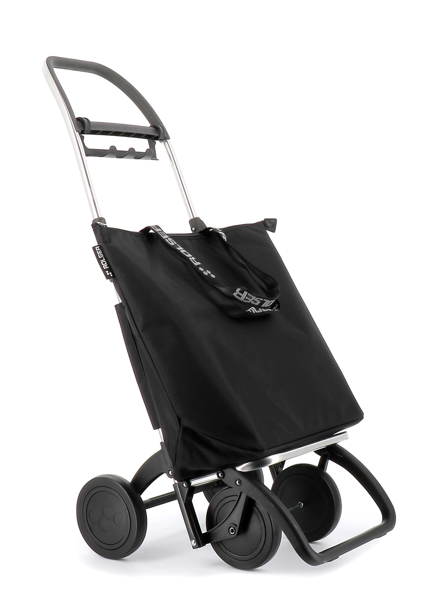 Carro de la compra Mini Bag Plus MF 4 Ruedas Plegable Rolser - Negro Negro-4