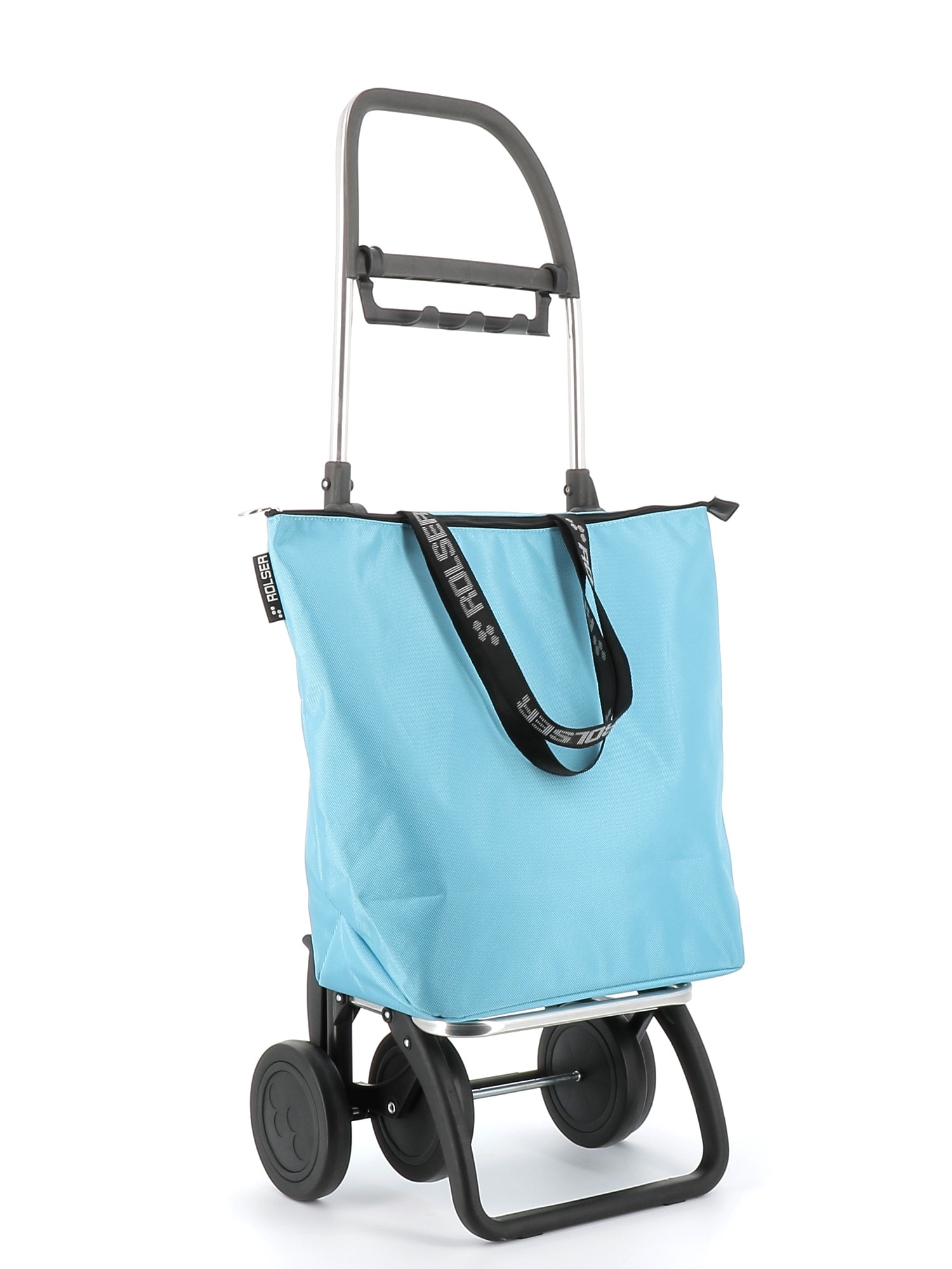 Carro de la compra Mini Bag Plus MF 4 Ruedas Plegable Rolser - Celeste Celeste-2