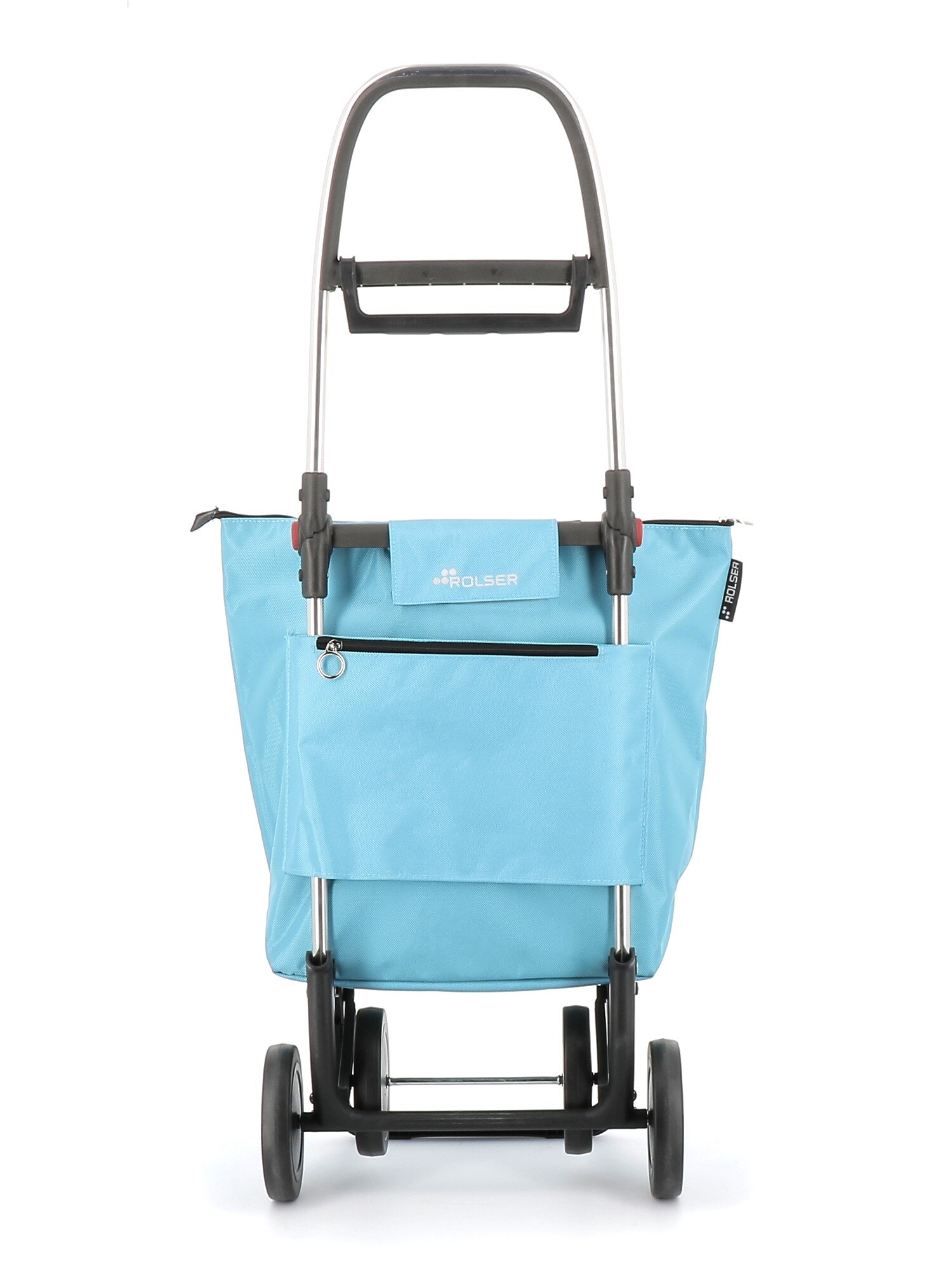 Carro de la compra Mini Bag Plus MF 4 Ruedas Plegable Rolser - Celeste Celeste-3