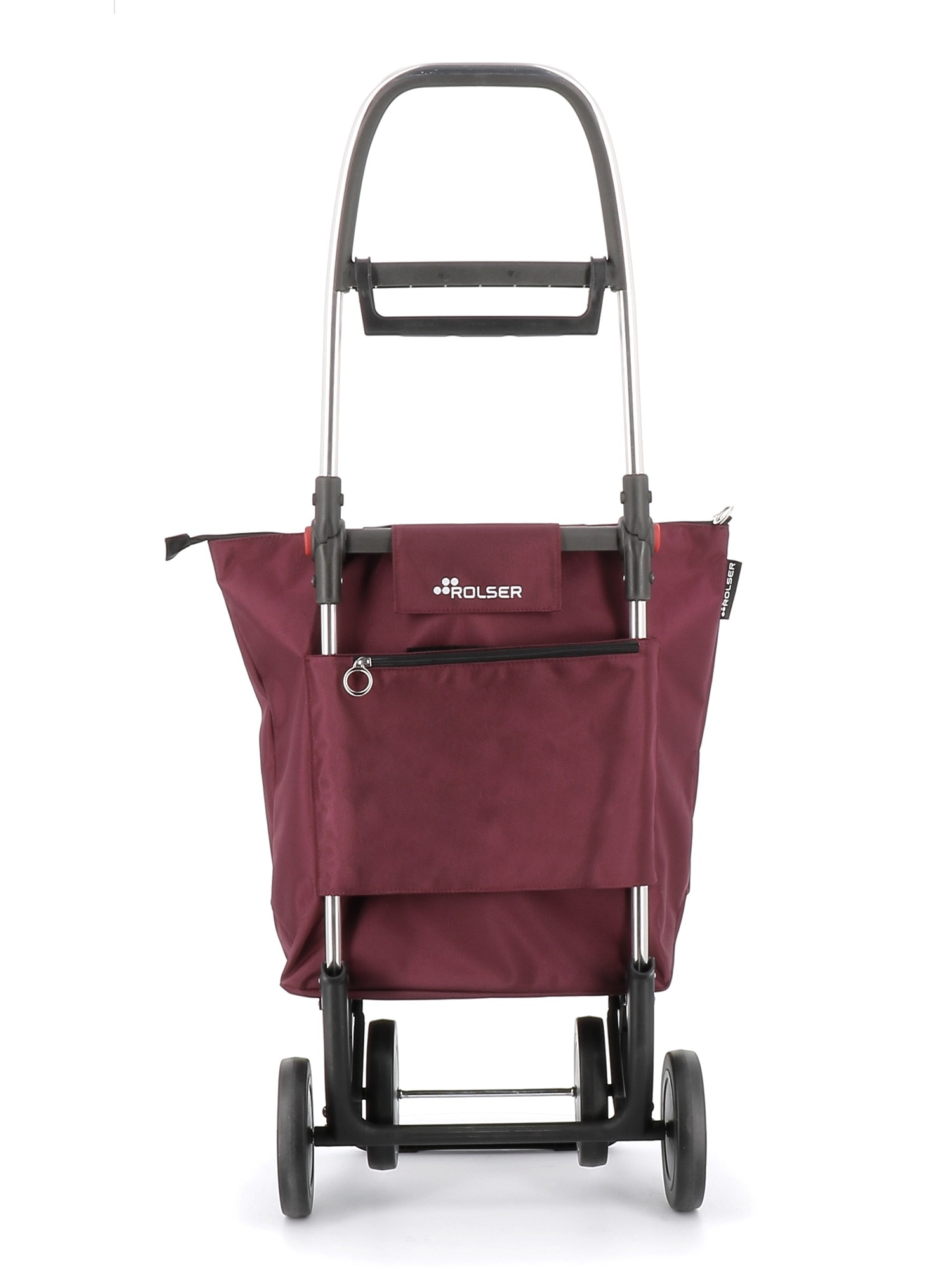 Carro de la compra Mini Bag Plus MF 4 Ruedas Plegable Rolser - Burdeos Burdeos-3