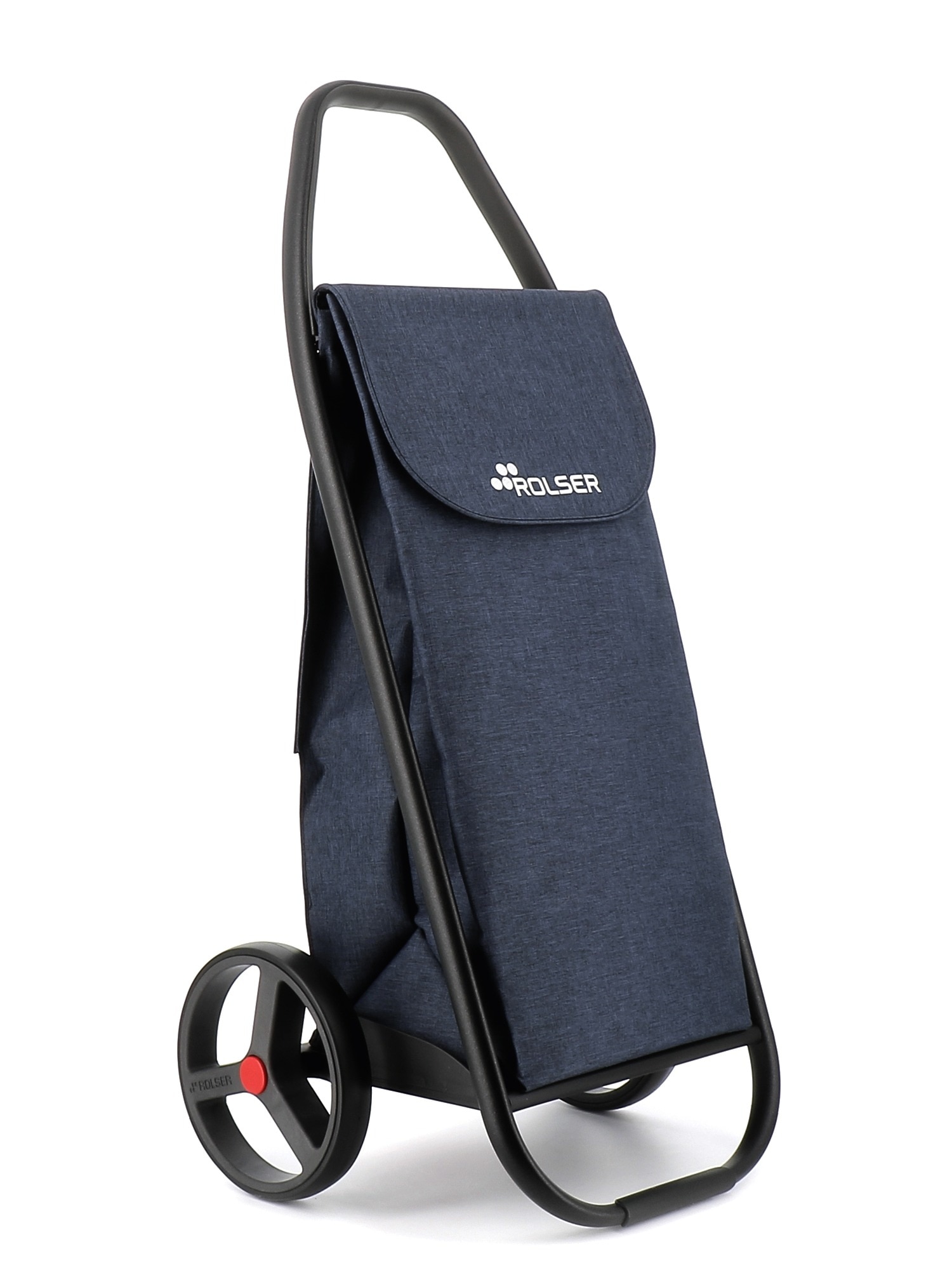 Rolser - Carro de la compra COM Tweed Black Tube 2 Ruedas Grandes Rolser.