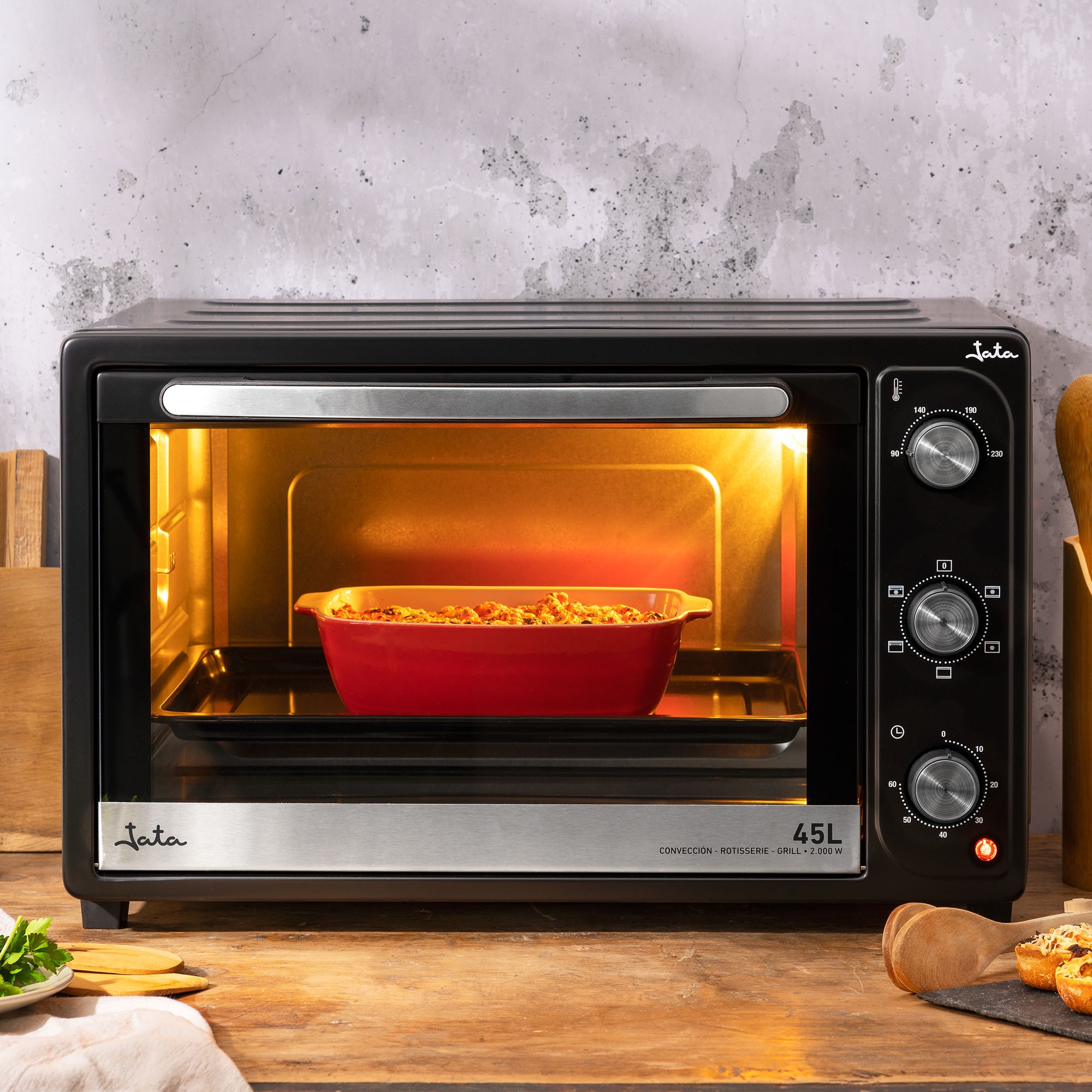 Horno de sobremesa Jata con grill 45 L - HN945 - Negro Negro-2