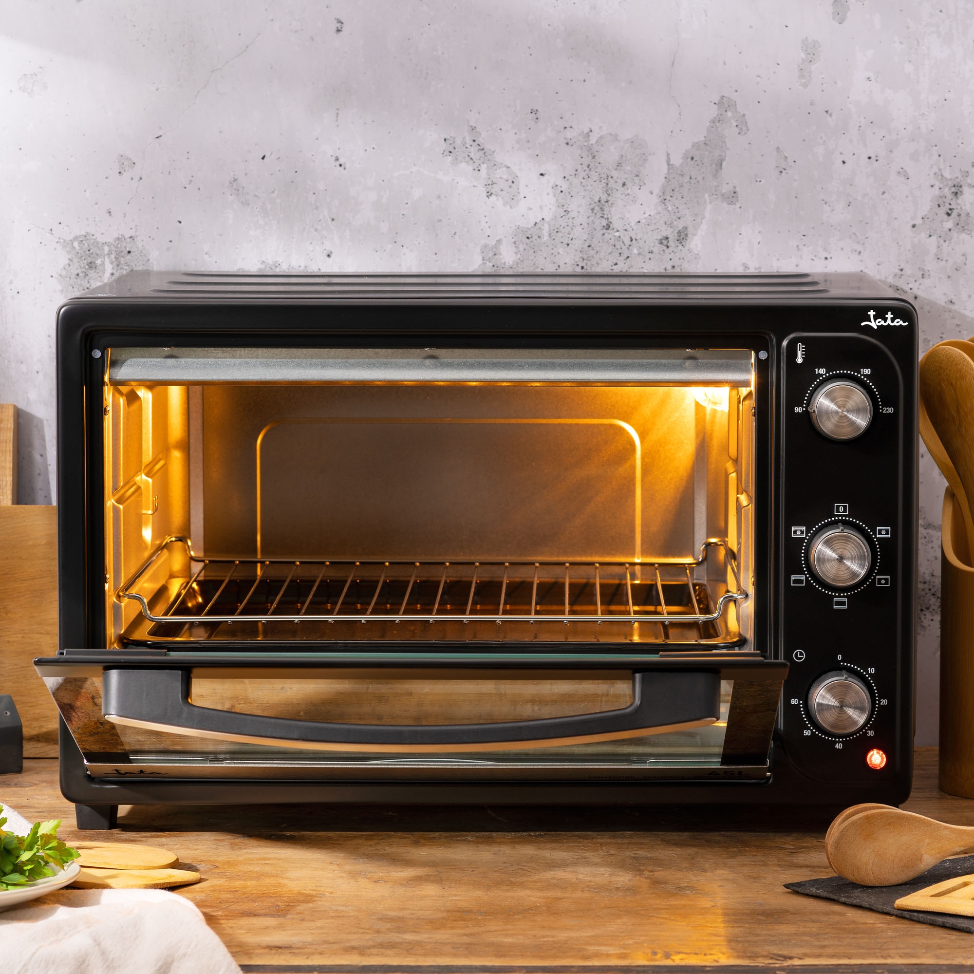 Horno de sobremesa Jata con grill 45 L - HN945 - Negro Negro-3