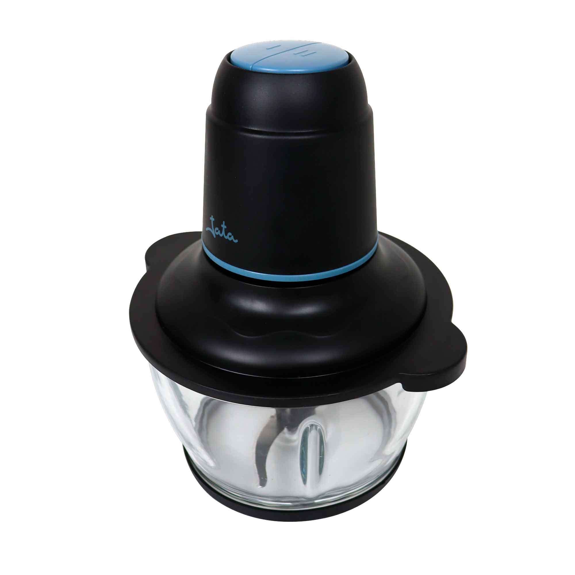 Picadora eléctrica Jata JEPC1250 con 4 cuchillas y bol de cristal con capacidad para 1,5 litros - Negro Negro-3