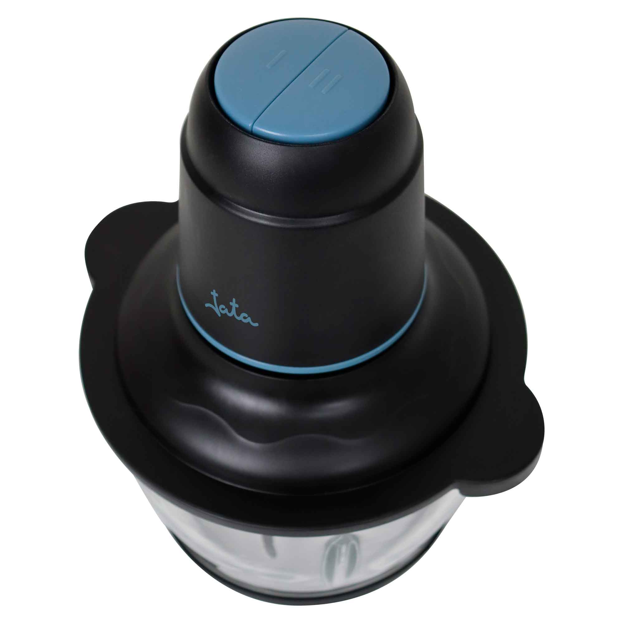 Picadora eléctrica Jata JEPC1250 con 4 cuchillas y bol de cristal con capacidad para 1,5 litros - Negro Negro-4