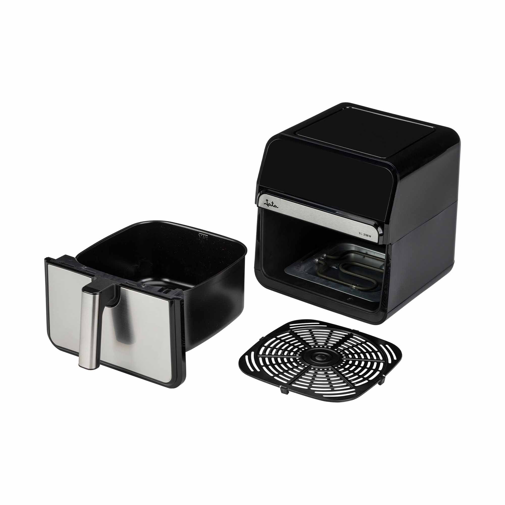 Freidora de aire Jata JEFR1242 de 8L con 10 programas preconfigurados - Negro Negro-2