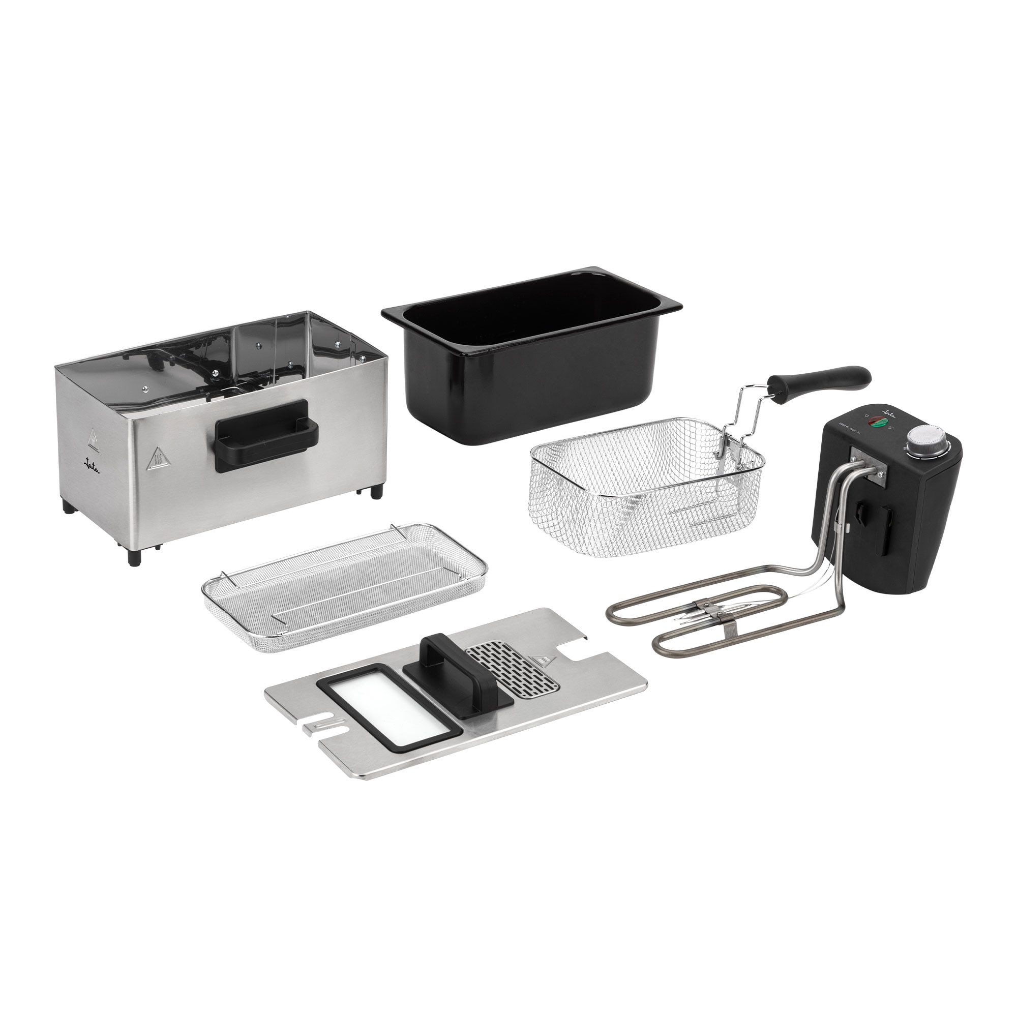 Freidora de aceite Jata JEFR1680 de 3 litros y 2000 W - Gris Gris-4