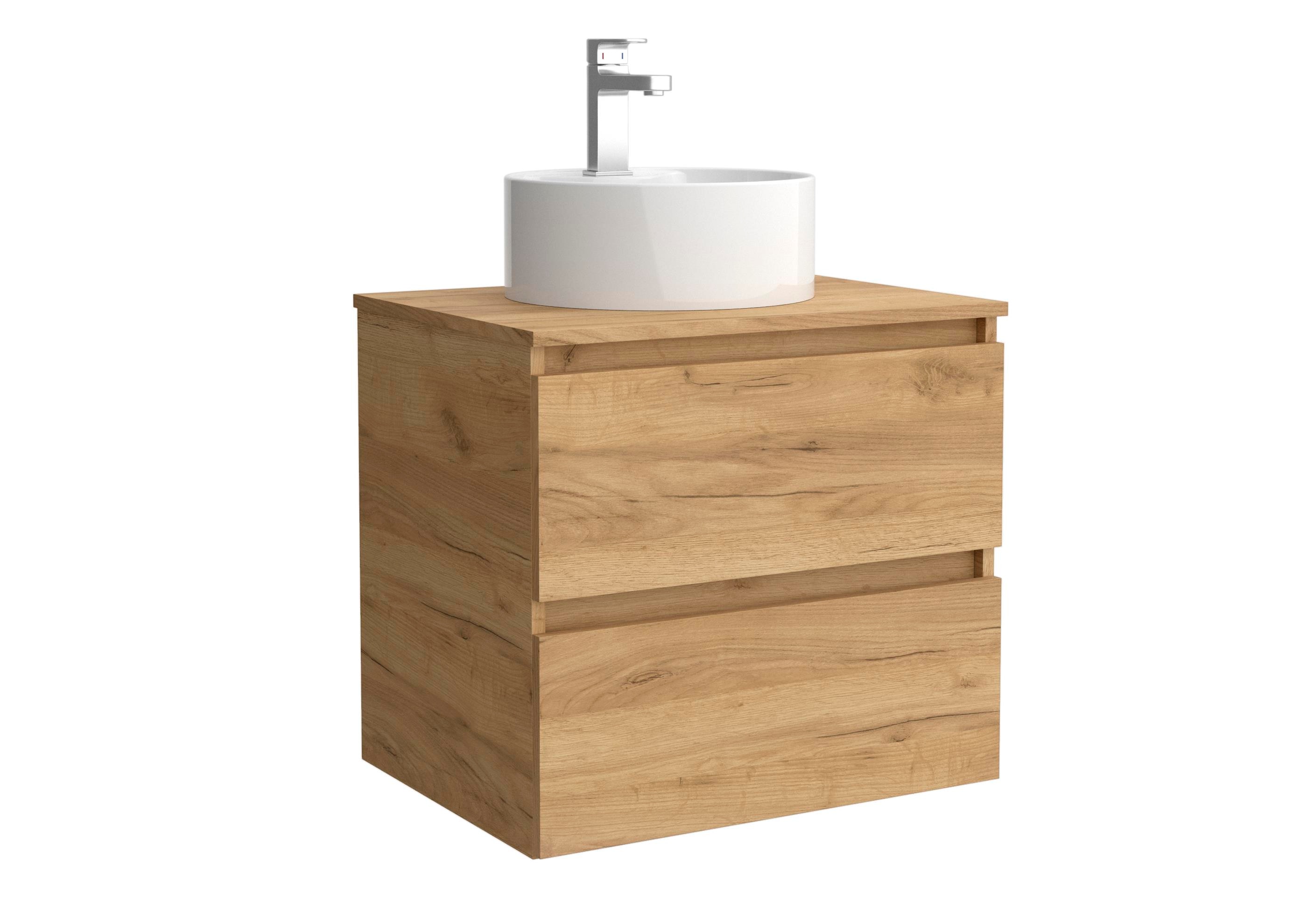 Salgar - Mueble de baño con 2 cajones y lavabo sobre Encimera Bequia Salgar.
