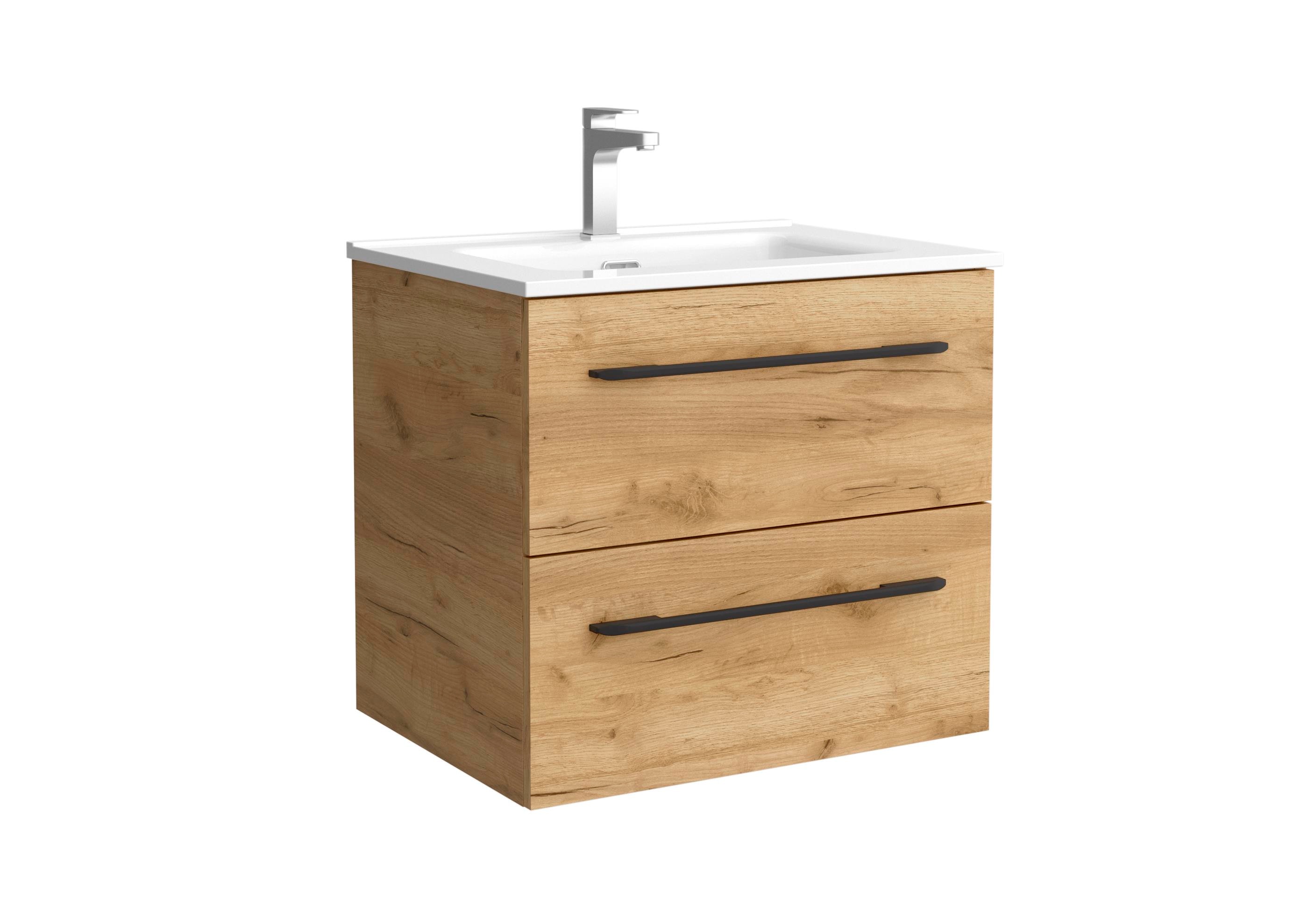 Salgar - Mueble de baño con 2 cajones y Lavabo de porcelana Morai Salgar.