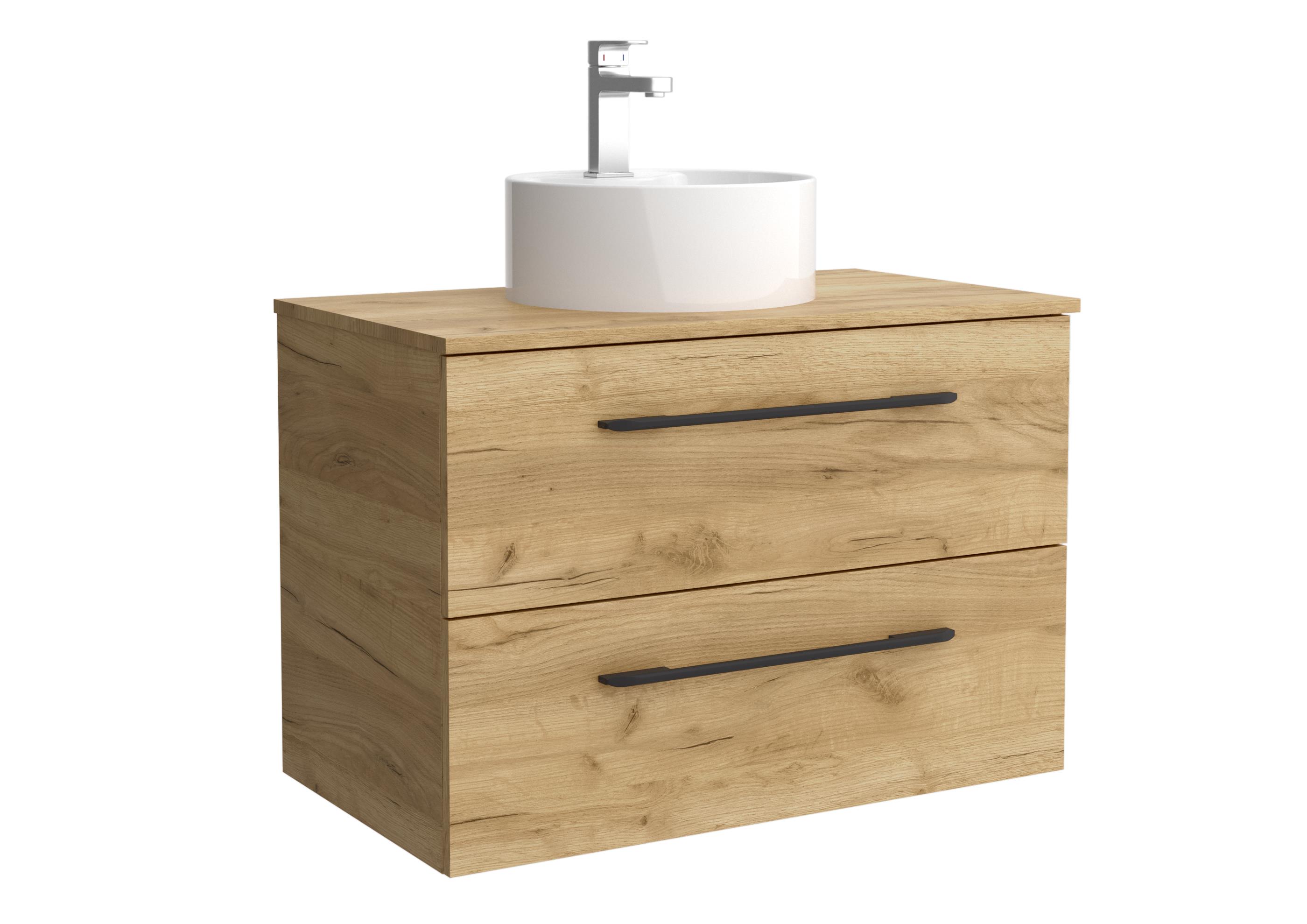 Salgar - Mueble de baño con 2 cajones y lavabo sobre encimera Morai Salgar.