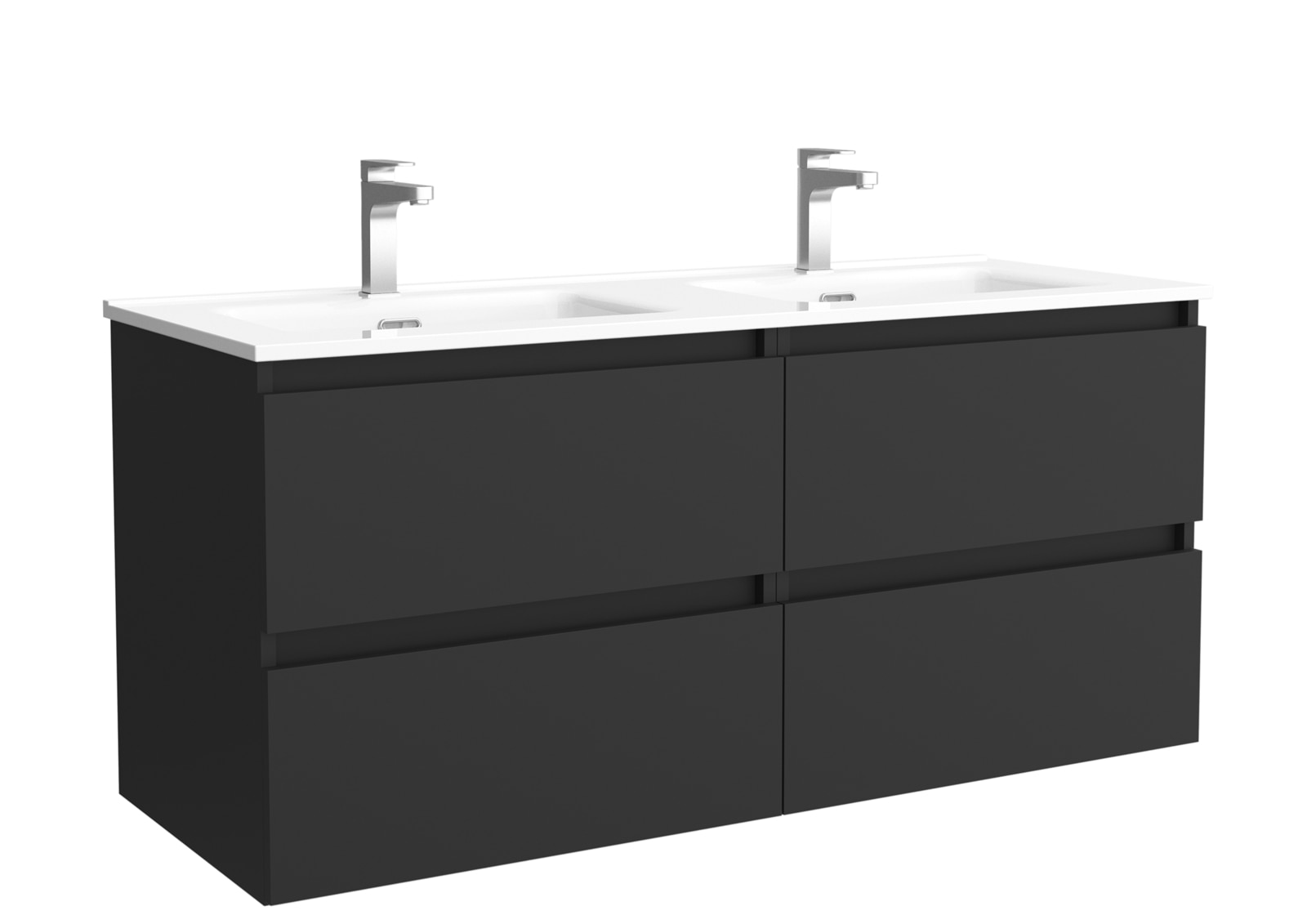 Imagen 0 de Mueble de baño Bequia con Lavabo doble Paris Negro