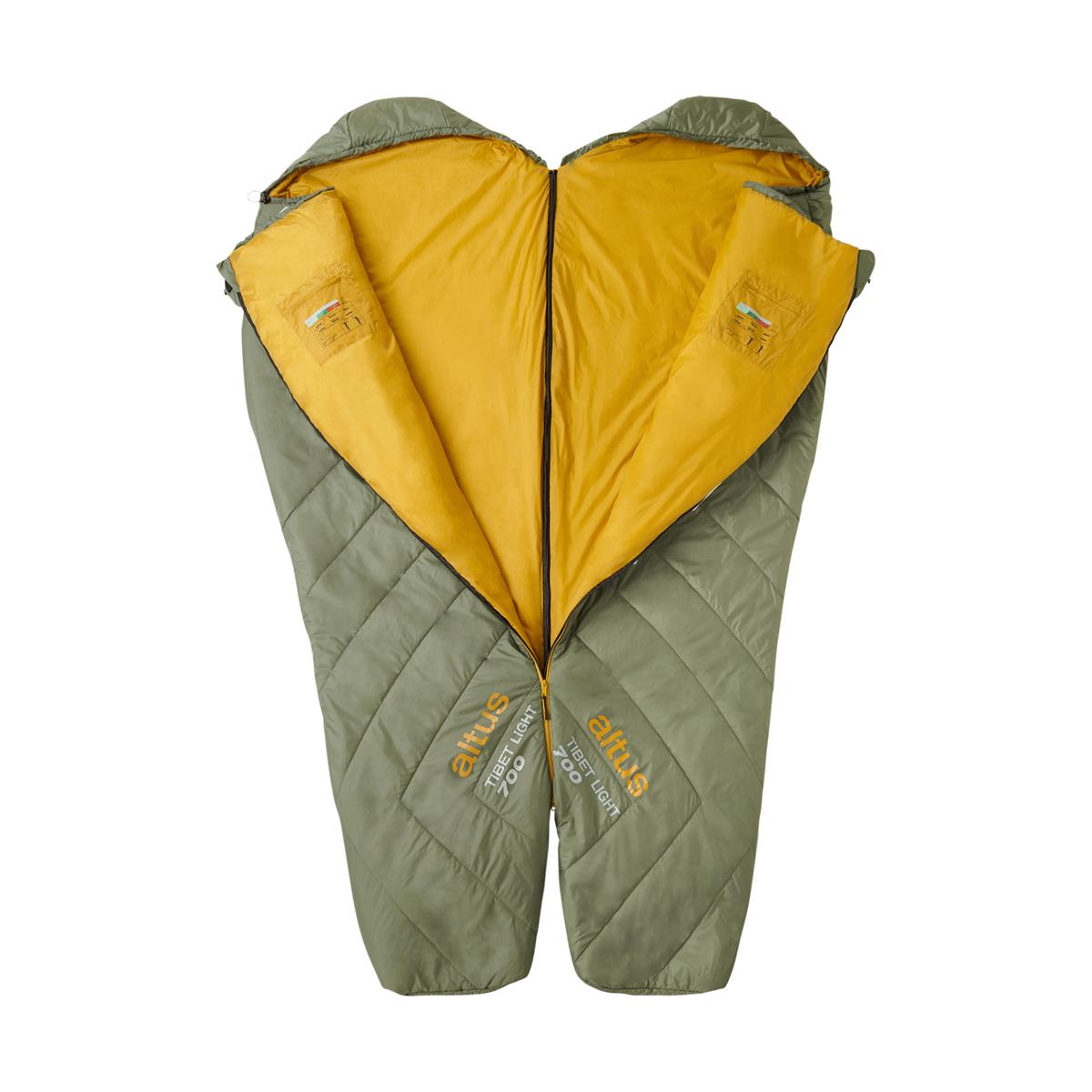 Saco de dormir Dch Tibet Light 700 H30 Altus - Verde Verde-3