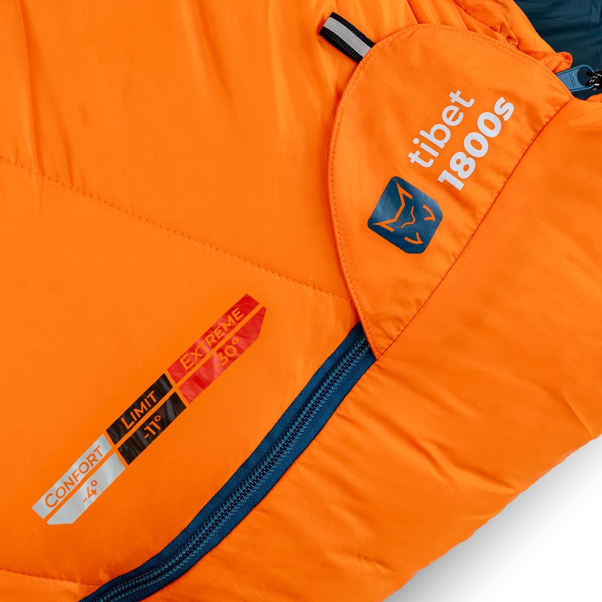 Saco de dormir Izq Tibet 1800 K30 Altus - Naranja Naranja-2