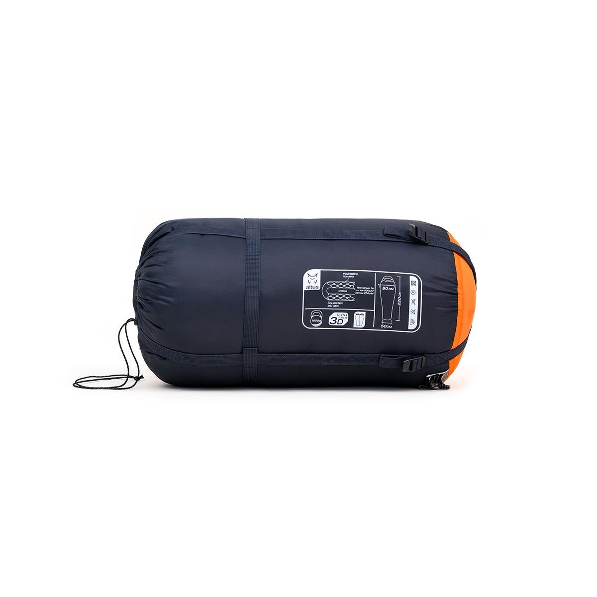 Saco de dormir Izq Tibet 1800 K30 Altus - Naranja Naranja-3