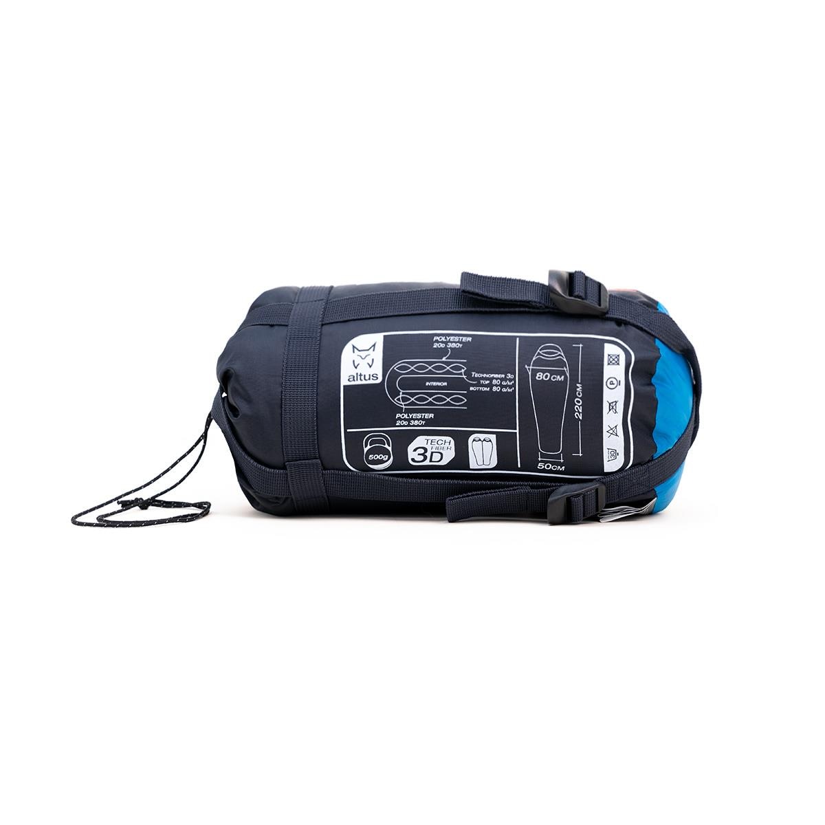 Saco de dormir Izq Tibet Superlight 500 Altus - Azul Azul-3
