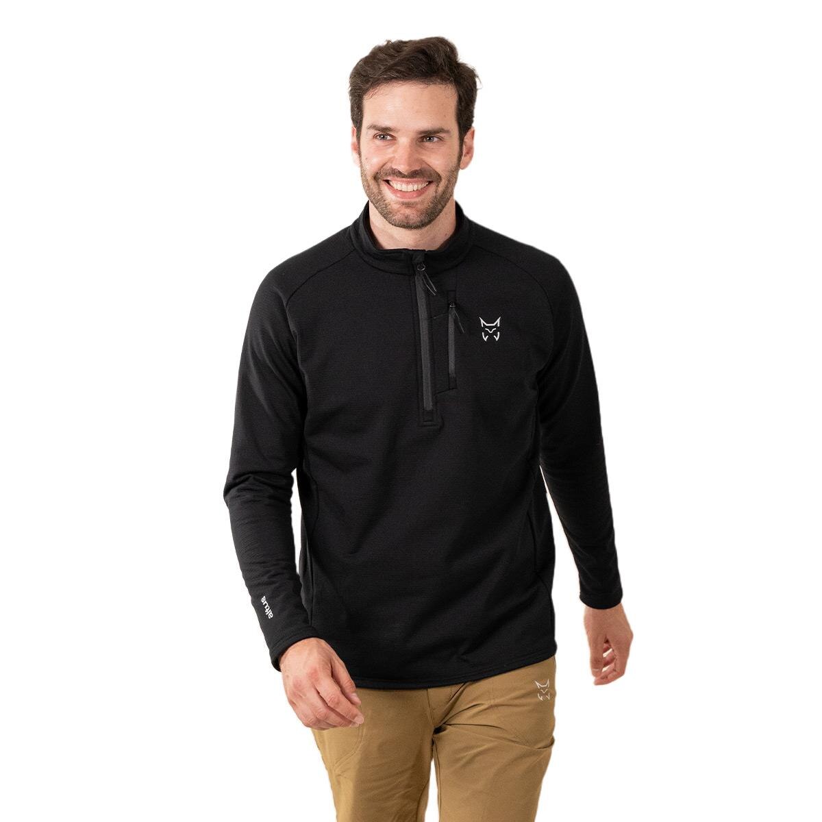 Camiseta térmica de manga larga de hombre Malaren Altus - Negro Negro-7
