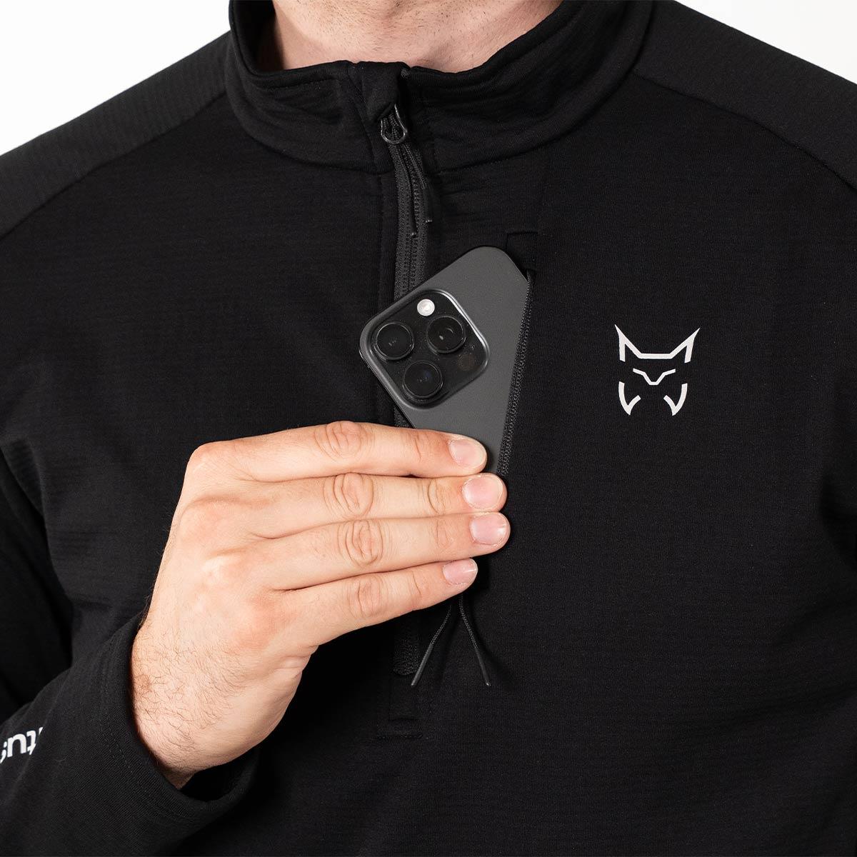 Camiseta térmica de manga larga de hombre Malaren Altus - Negro Negro-8