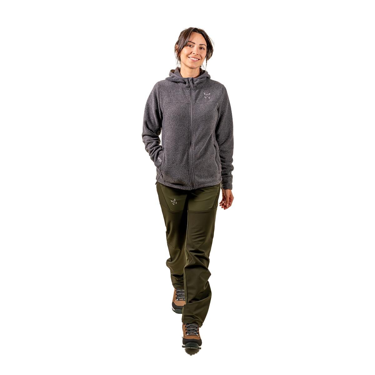 Chaqueta punto de mujer Seneca W K30 - Gris oscuro Gris oscuro-7