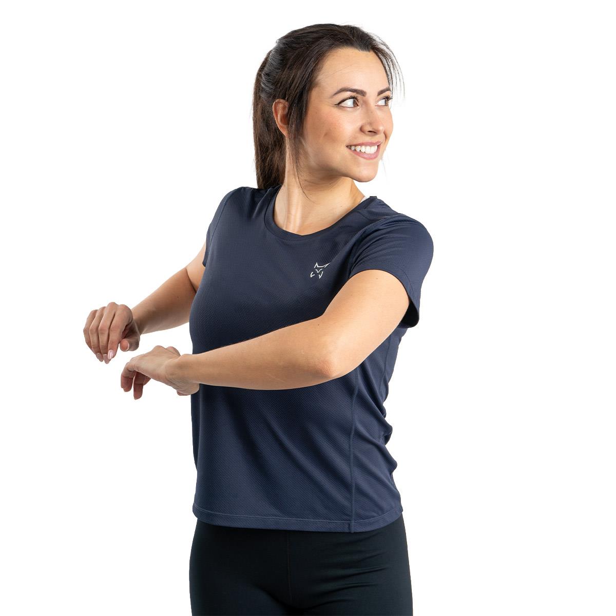 Camiseta multideporte mujer Tisma W L30 Altus - Azul marino Azul marino-5