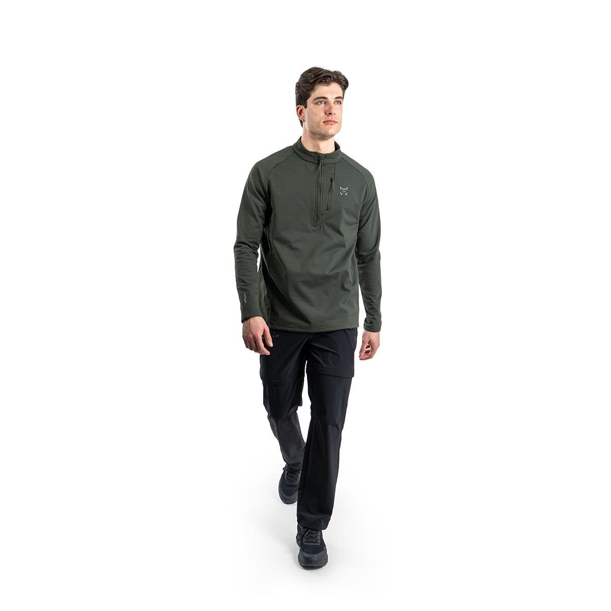 Camiseta térmica de manga larga de hombre Malaren Altus - Verde Verde-5