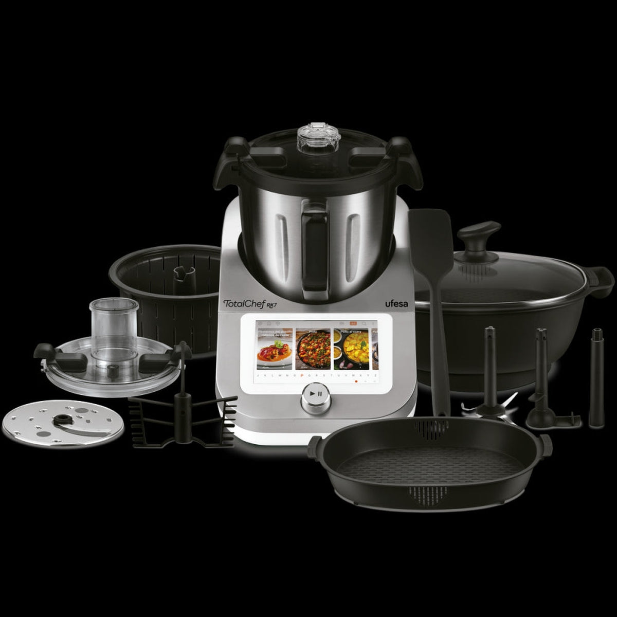 Robot de cocina multifunción UfesaTotalChef RK7 - Plata / Negro Plata / Negro-5