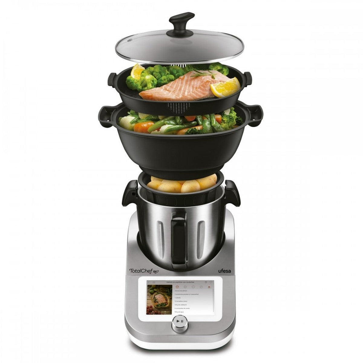 Robot de cocina multifunción UfesaTotalChef RK7 - Plata / Negro Plata / Negro-7