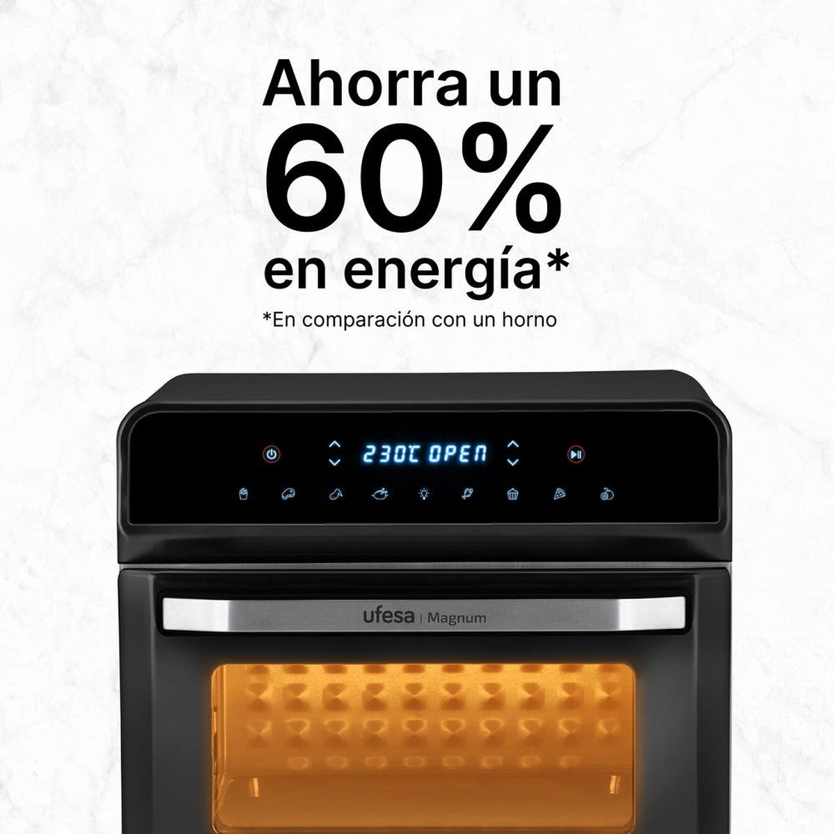 Freidora de aire Ufesa Magnum 23L digital - Negro Negro-6