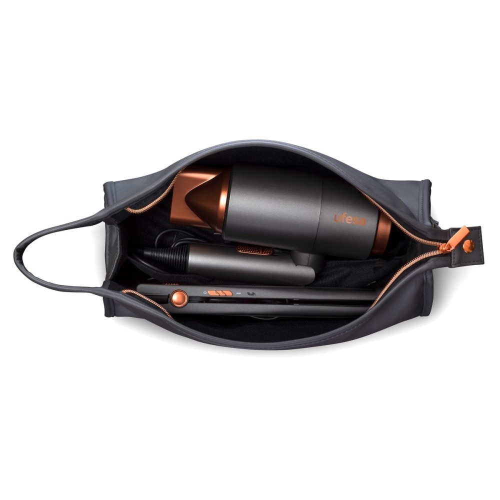 Pack Secador + Alisador Ufesa My Glamour set Cinzento-2