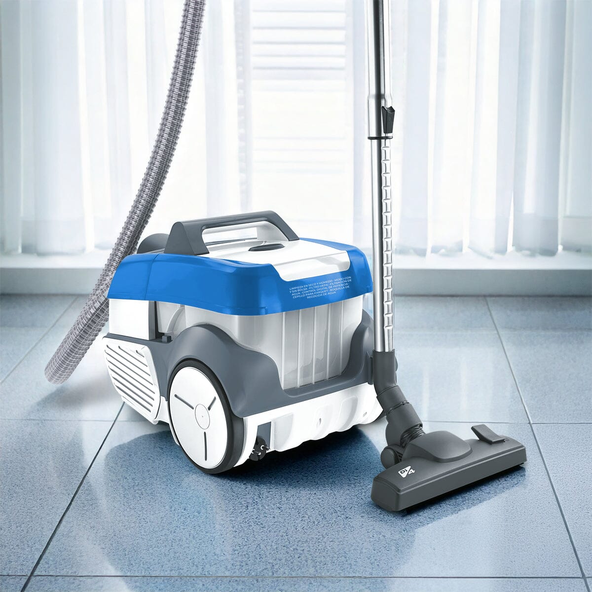 Aspirador sin bolsa Di4 Aquamax - Blanco / Azul Blanco / Azul-3