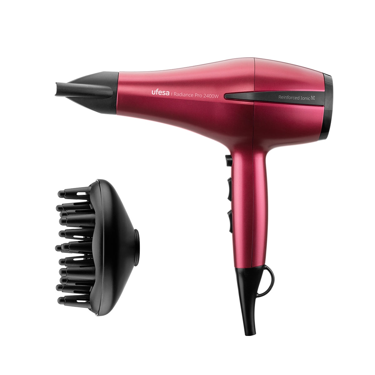 Secador de pelo Ufesa Radiance Pro 2400W - Rojo Rojo-1