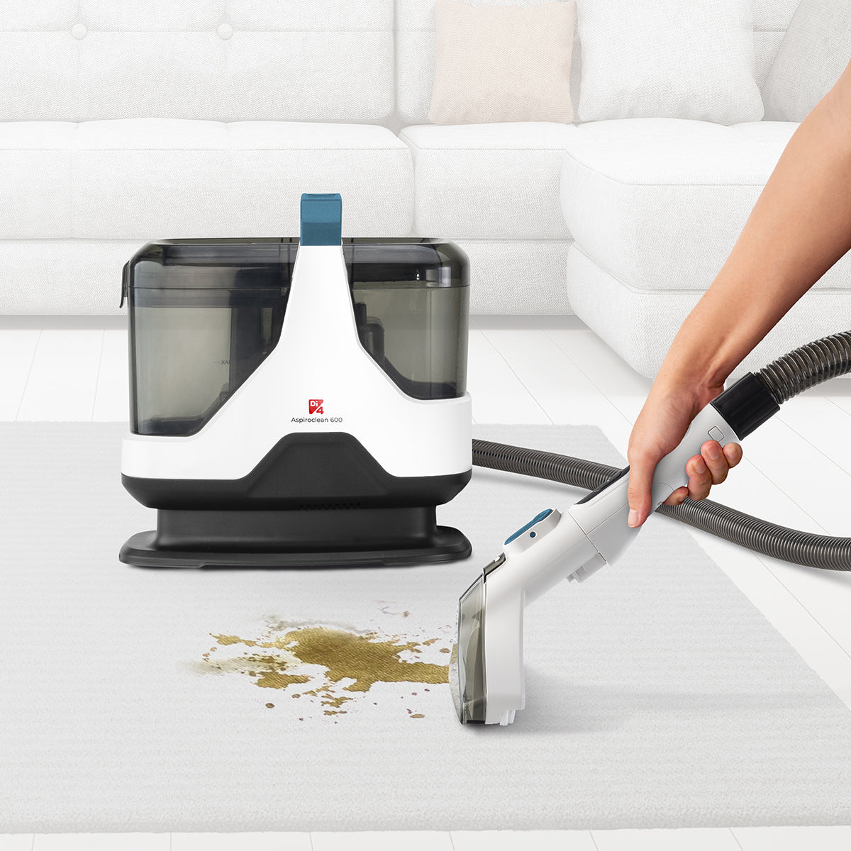 Aspirador de tapicerías Di4 Aspiroclean 600 - Blanco / Azul Blanco / Azul-3