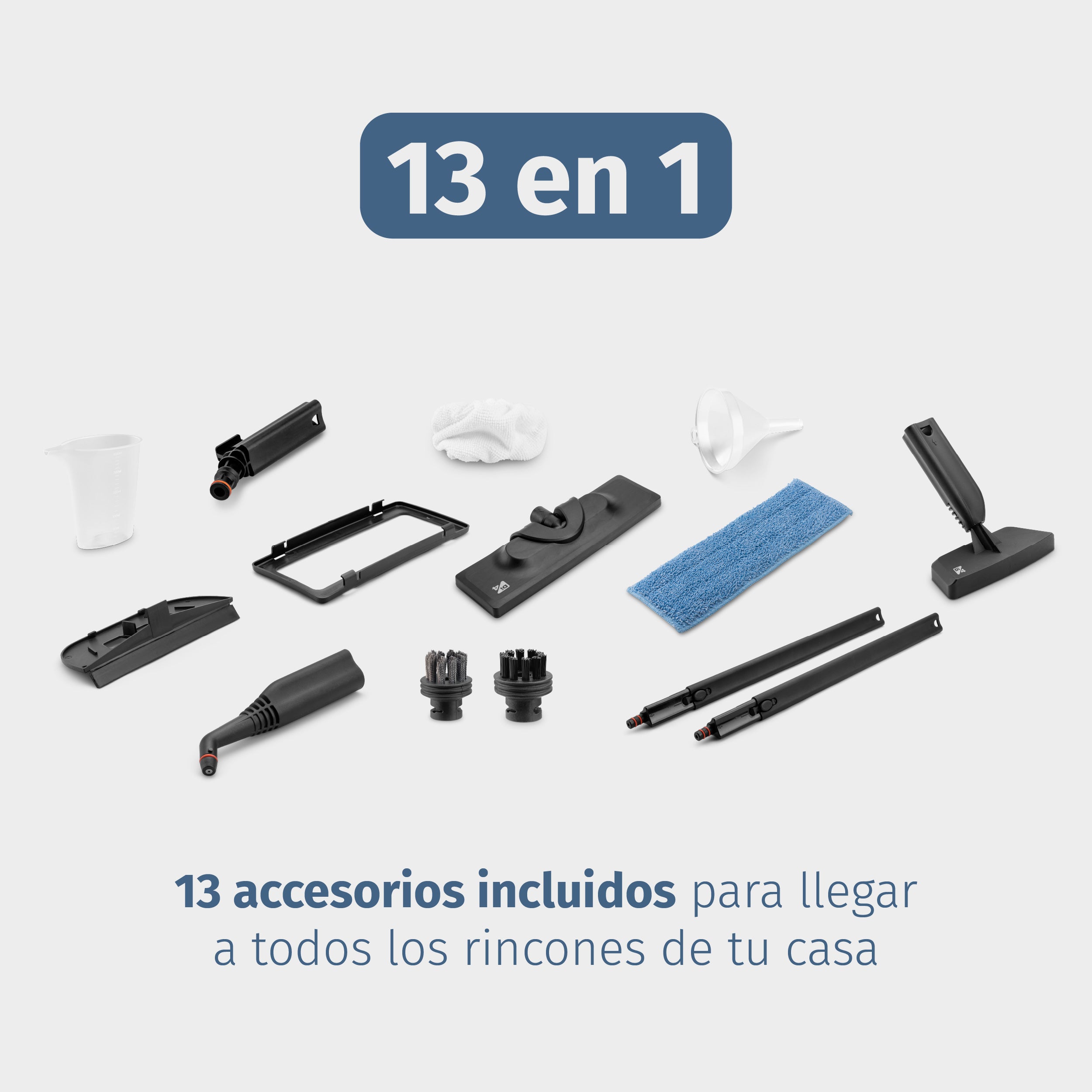 Limpiador a vapor Di4 Steamclean Brumo Max - Blanco / Negro Blanco / Negro-2