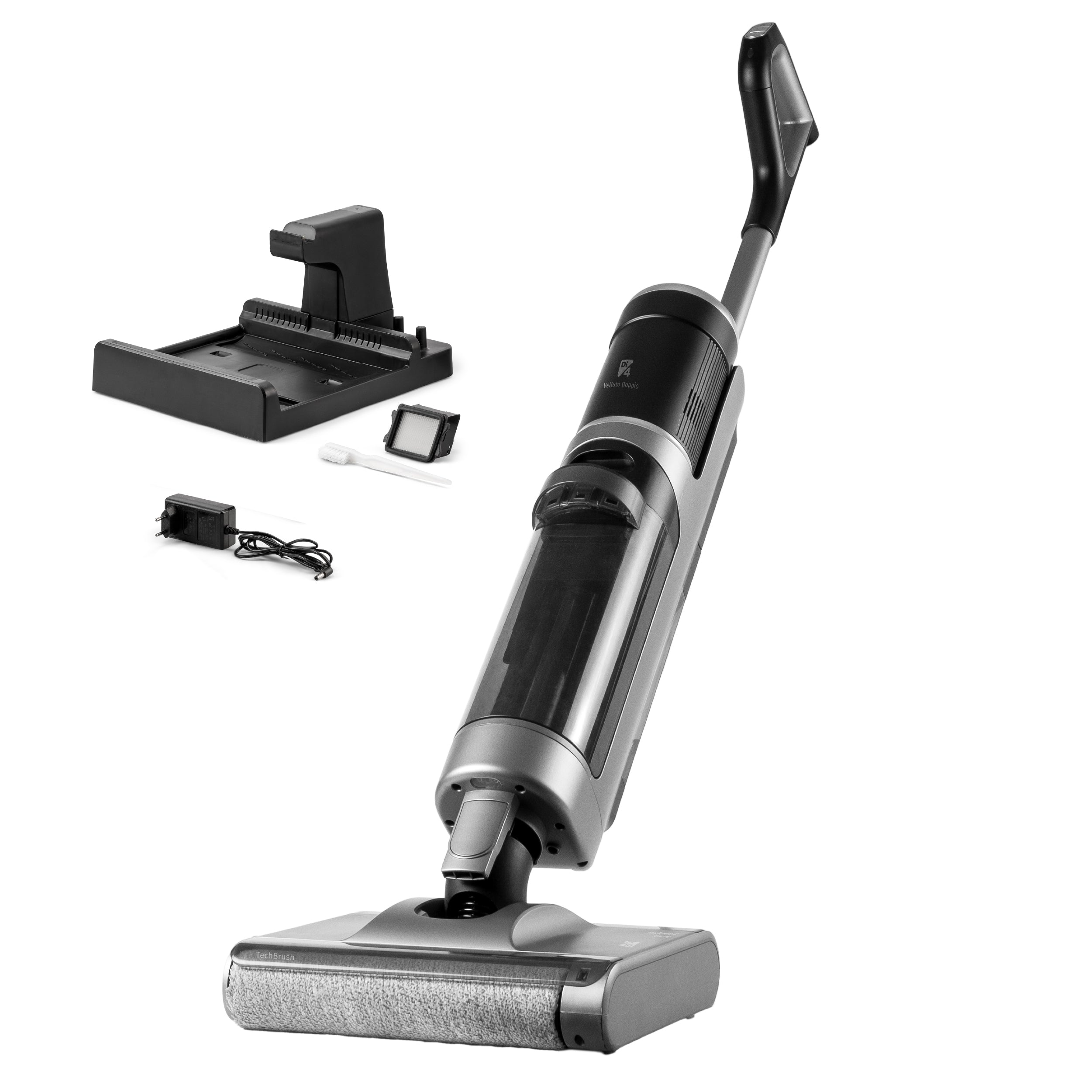 DI4 - Fregona eléctrica sin cable Di4 Velluto Doppio con motor digital Brushless.