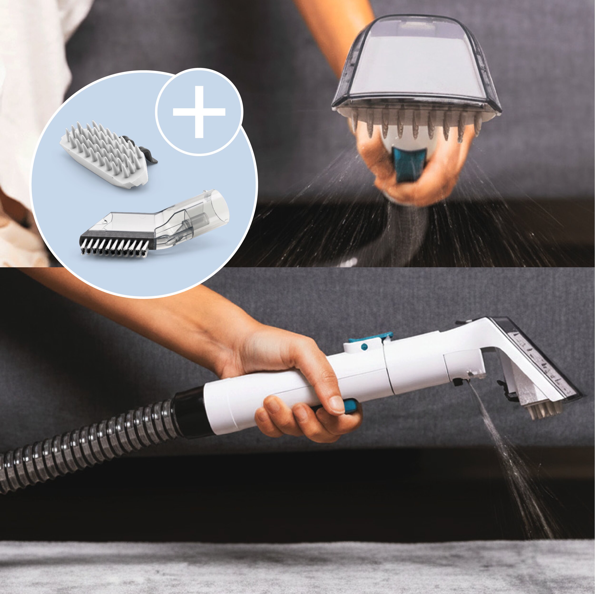 Aspirador para tapicerías Di4 Aspiroclean Essenza 600 - Blanco / Azul Blanco / Azul-4