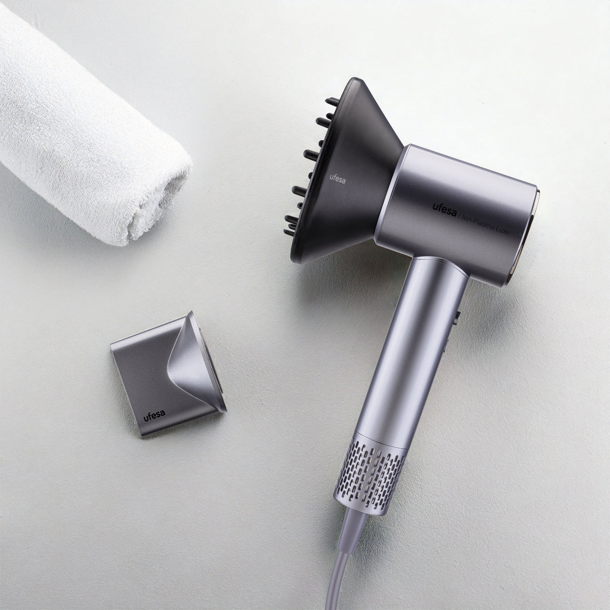 Secador de pelo Ufesa BLDC Ion-Plasma Luxe - Gris Gris-2