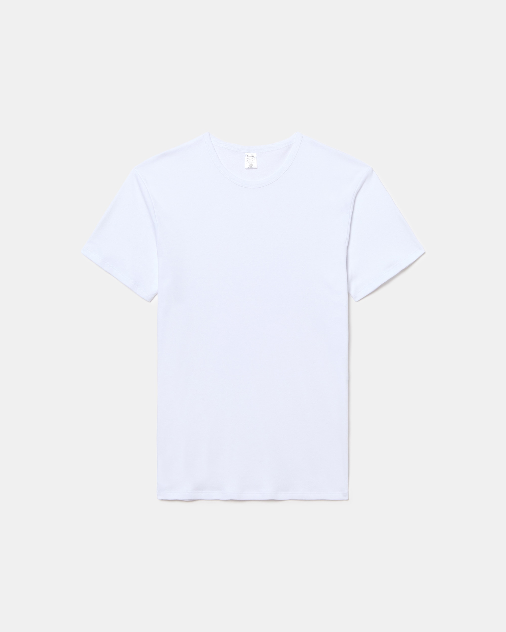 Camiseta térmica manga corta cuello redondo 100% algodón - Abanderado - Blanco Blanco-5
