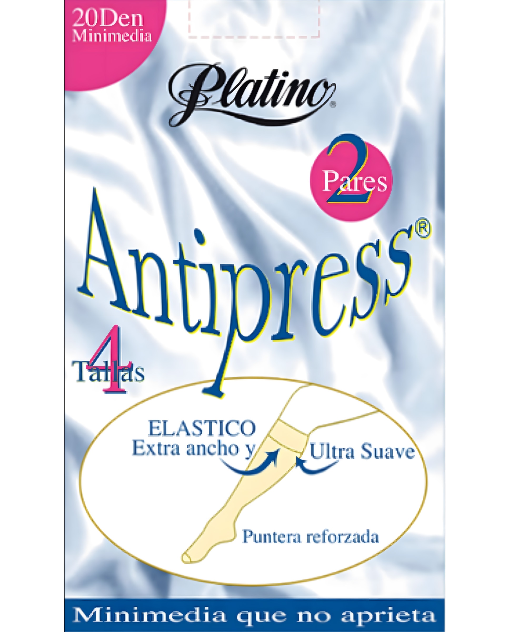 Minimedia de mujer con puño antipresión y acabado transparente - Platino - Caramelo Caramelo-2