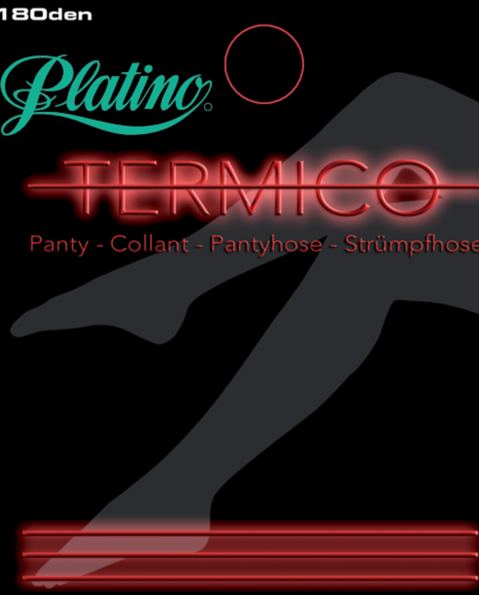 Panties térmicos de mujer con tejido grueso y alta opacidad - Platino - Negro Negro-2