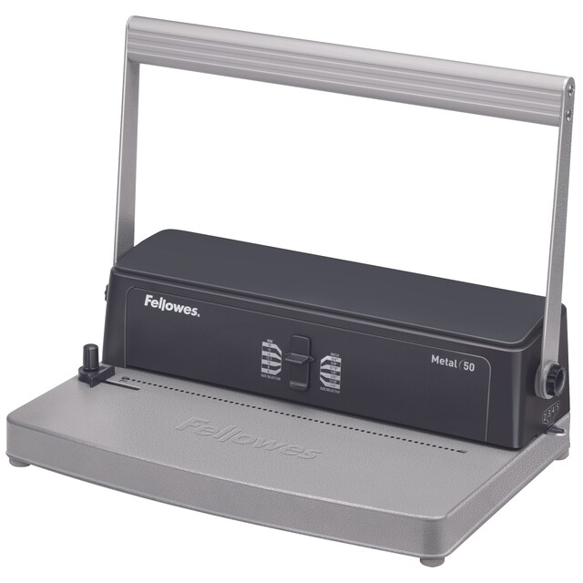 Imagen 0 de Encuadernadora manual Fellowes Metal 50 espiral perfora 12 encuaderna 450 hojas