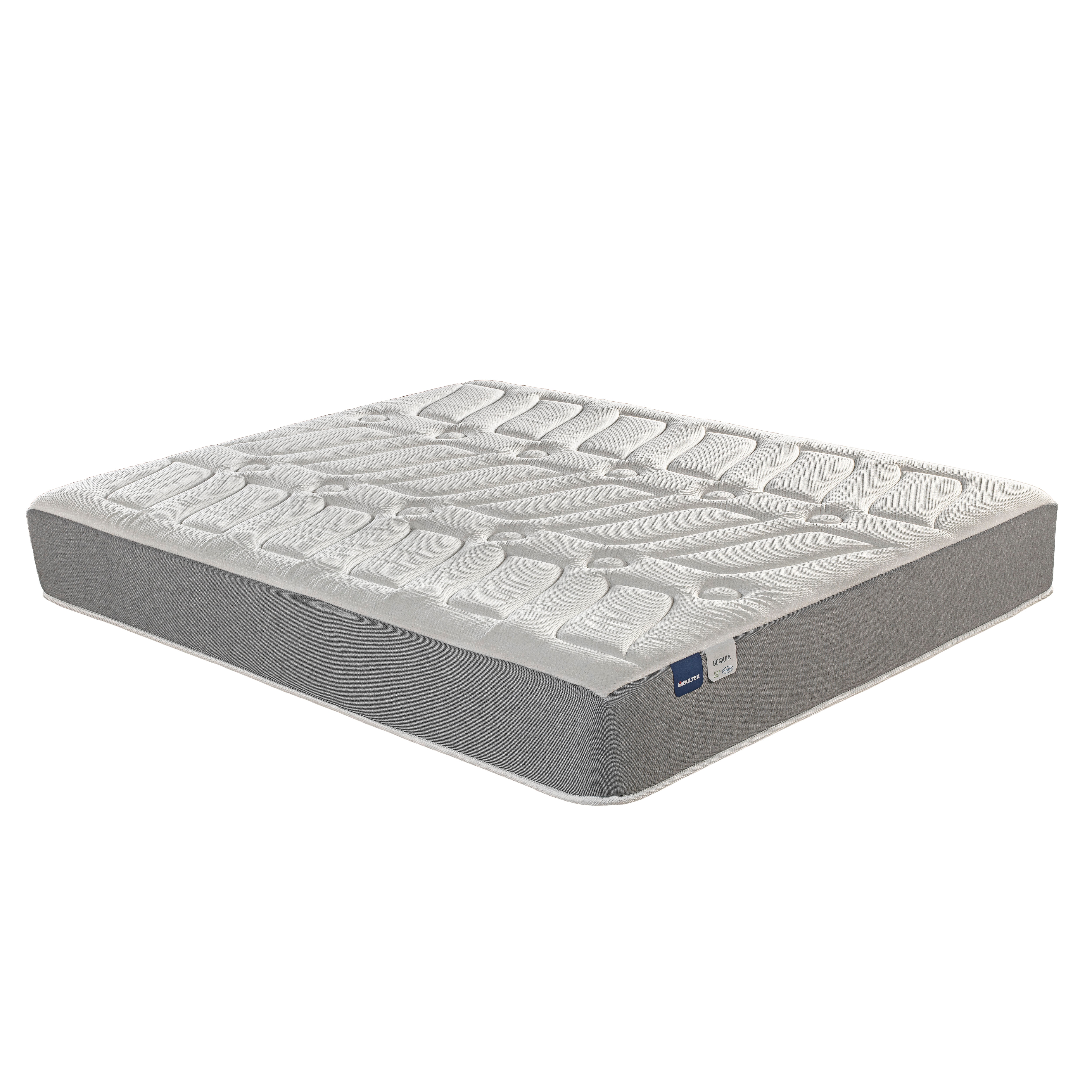 Colchón enrollado Bequia de material celular Bultex - Blanco / Azul Cama 90 x 190 cm Blanco / Azul-2