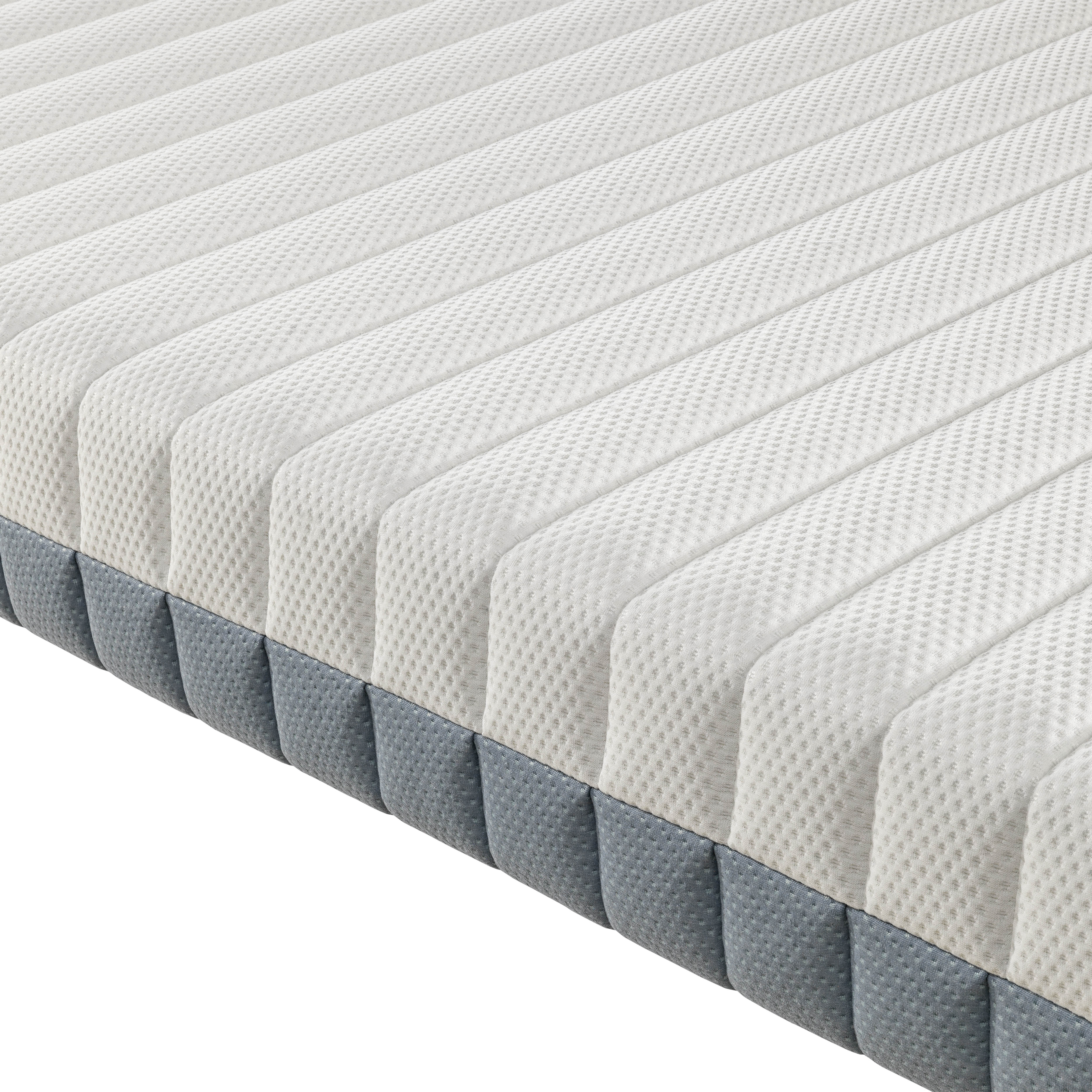 Imagen 4 de Colchón enrollado infantil Hygienic Kids de visco y espuma HR - Blanco / Azul Cama 90 x 190 cm Blanco / Azul