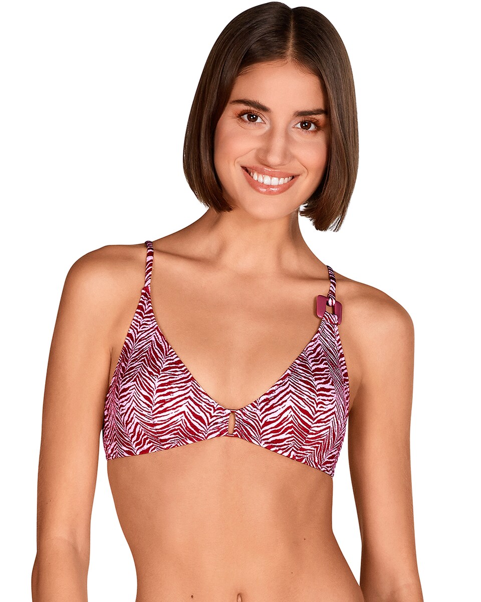 Top de bikini estampado con tirantes regulables · Lola Dolores Cortés · El Corte Inglés