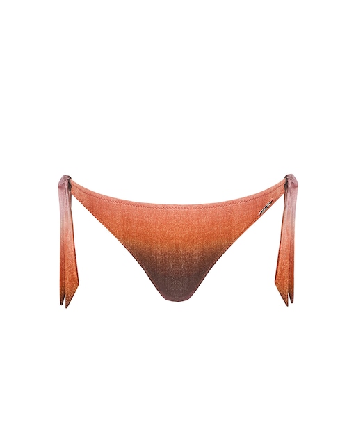 Imagen 0 de Braga de bikini con lazos y estampado degradado con lurex
