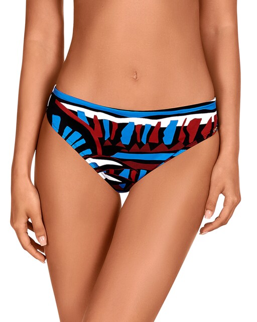 Imagen 0 de Braga de bikini de altura media con estampado áfrica