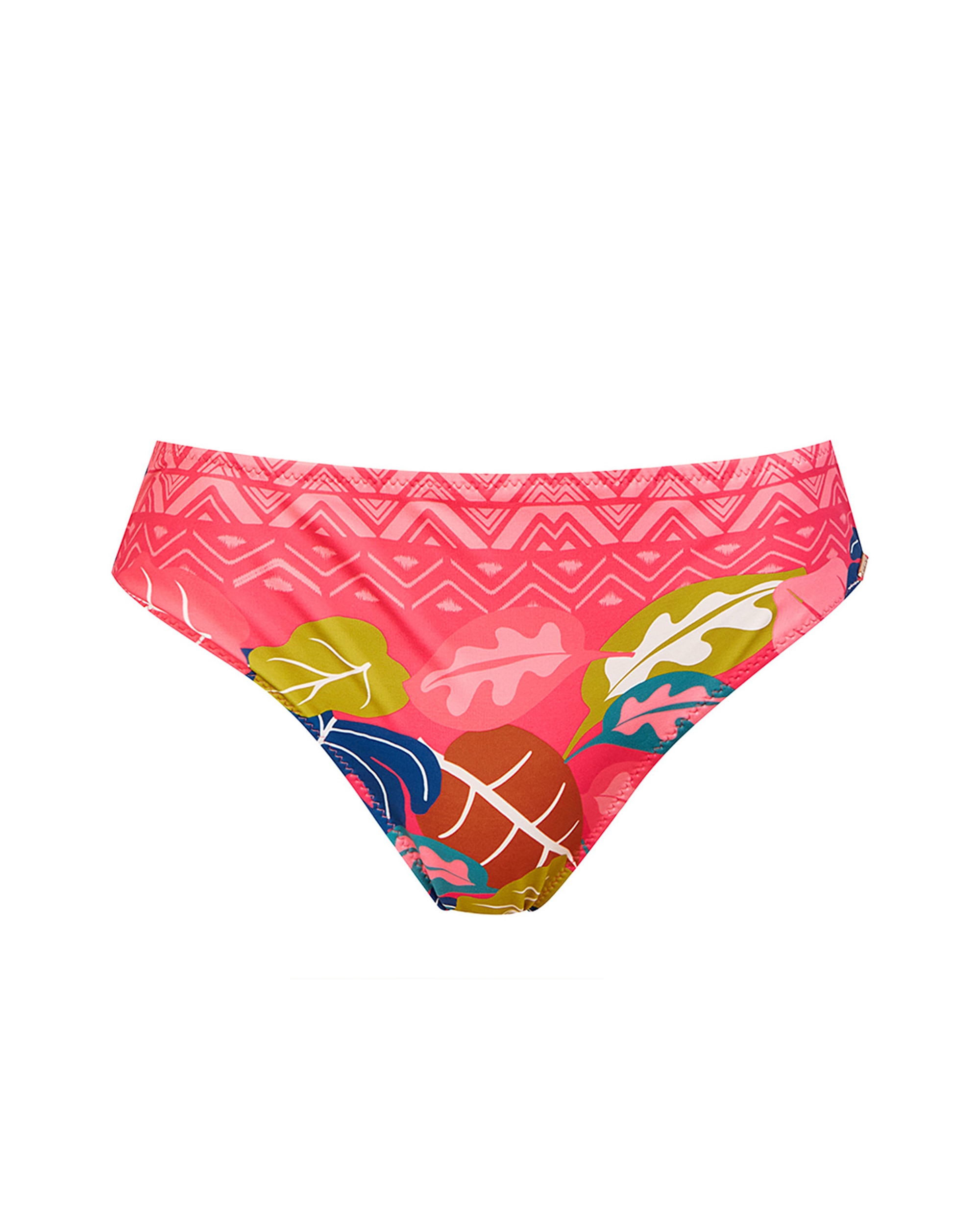 Braga de bikini de la colección pasarela de altura media con estampado congo - Dolores Cortés - Multicolor Multicolor-3