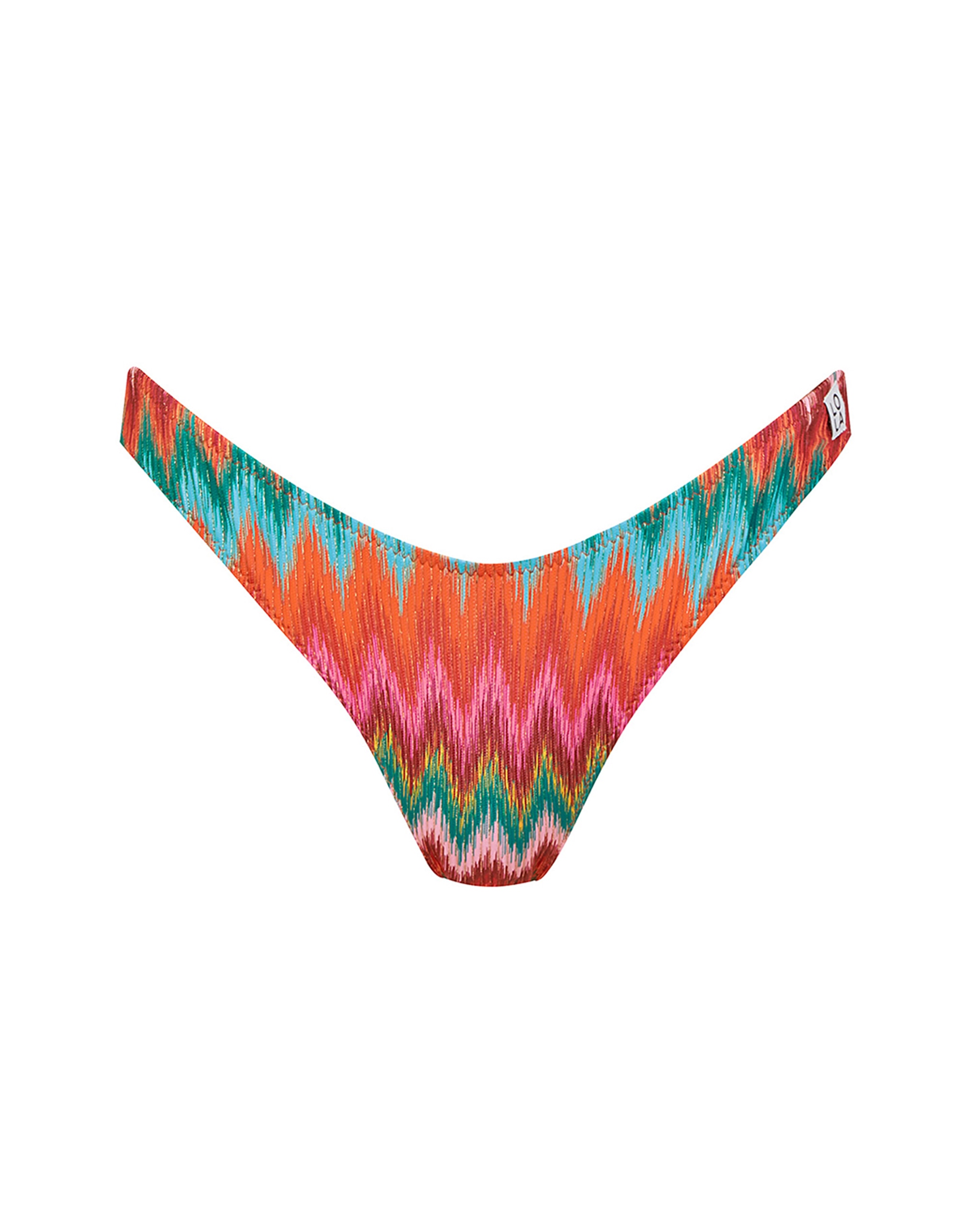Braga de bikini de corte gaviota y estampado con lurex - Lola Dolores Cortés - Multicolor Multicolor-3