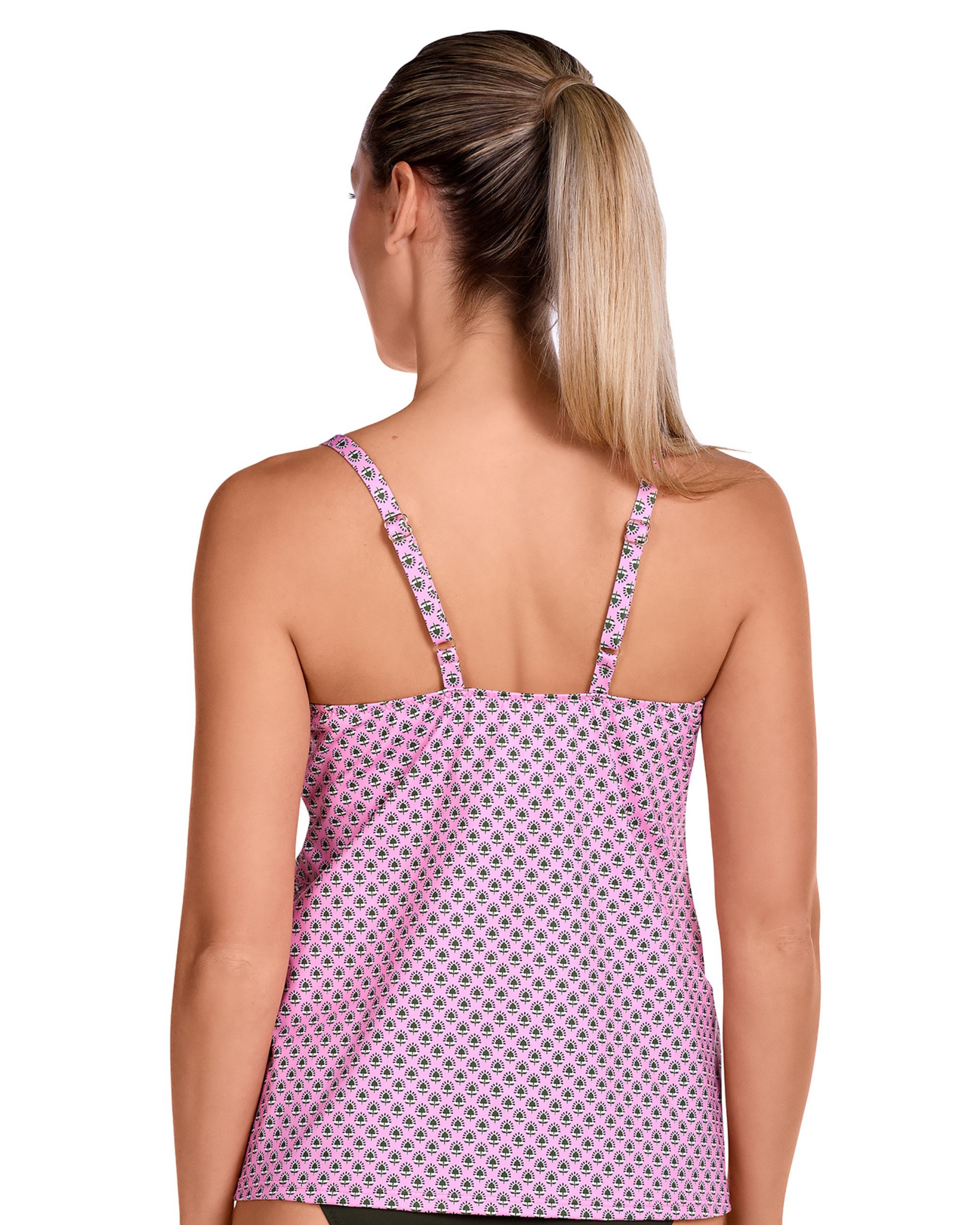 Tankini de premamá atado al cuello y estampado ánimal print - Dolores Cortés - Rosa Rosa-2