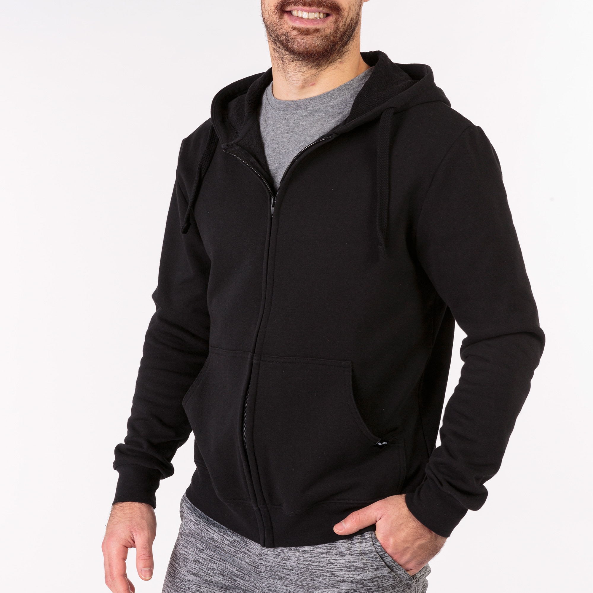 Chaqueta con capucha de niños Jungle Joma - Negro Negro-1