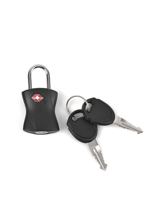 Imagen 0 de Candado TSA con llave en color negro